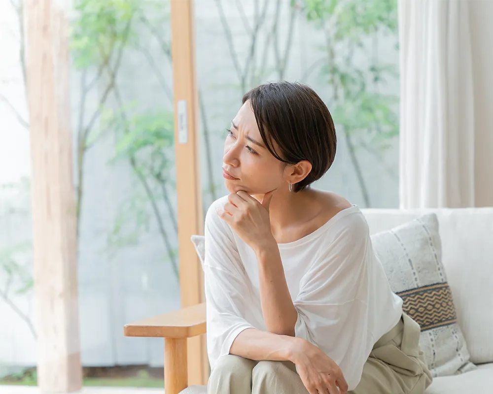 気分が悪い女性